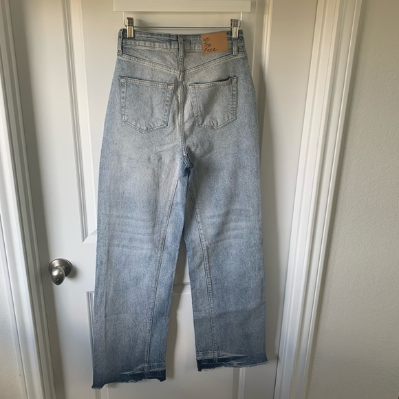 Free People relaxed straight slouch jean acid wash - Picture 8 of 10